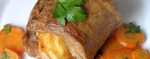 Шаг 8: сочного шницеля с яблоками и морковным гарниром