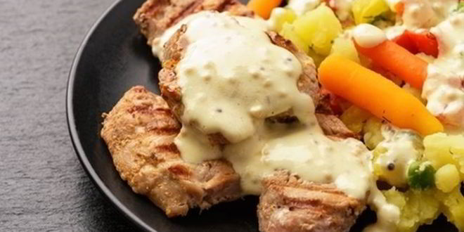 Рецепт цветного шницеля