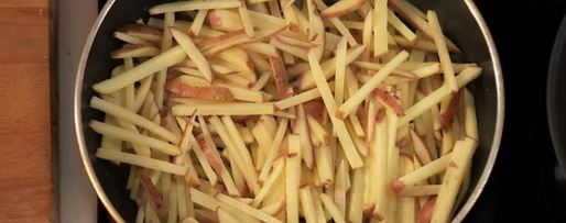 Шаг 1: венский шницель с жареным картофелем