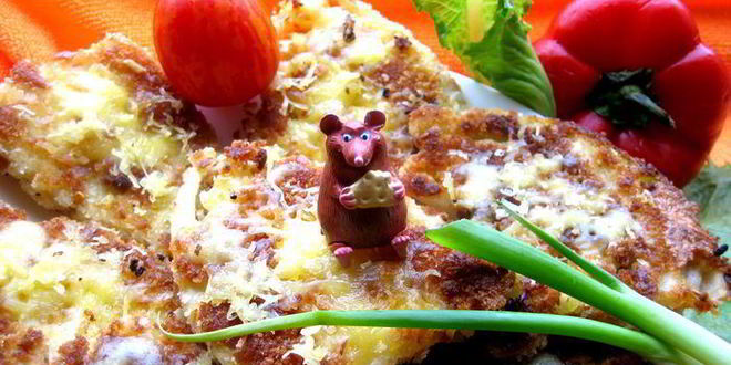 Рецепт капустных стейков под сыром джюгас