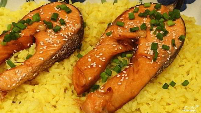 Рецепт Стейка из форели в духовке