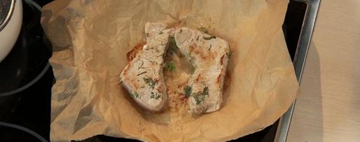 Шаг 3: стейка из индейки с чечевицей и томатным соусом