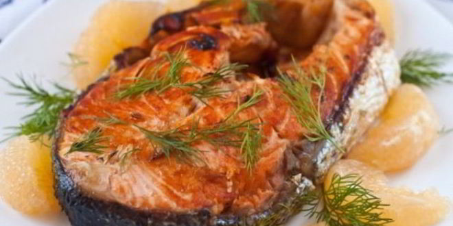 Рецепт стейка из лосося в мультиварке