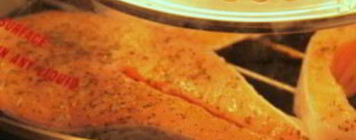 Шаг 1: стейка из семги в аэрогриле