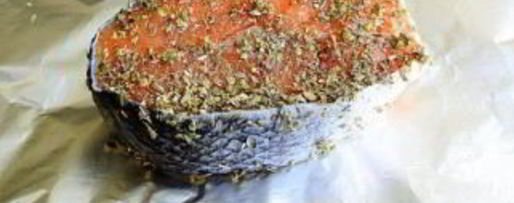 Шаг 1: стейка из семги в фольге