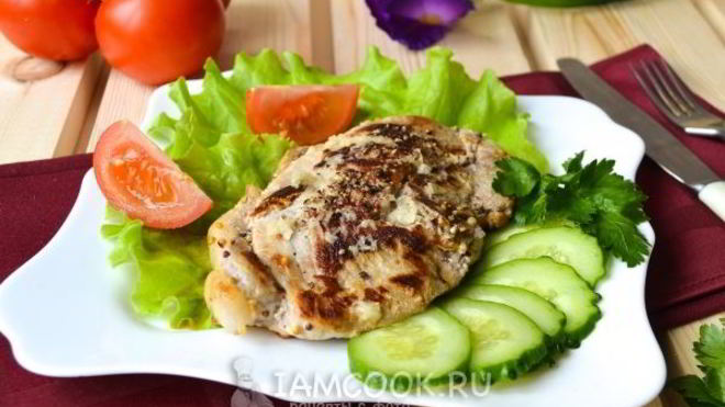 Рецепт Стейка из свинины в мультиварке