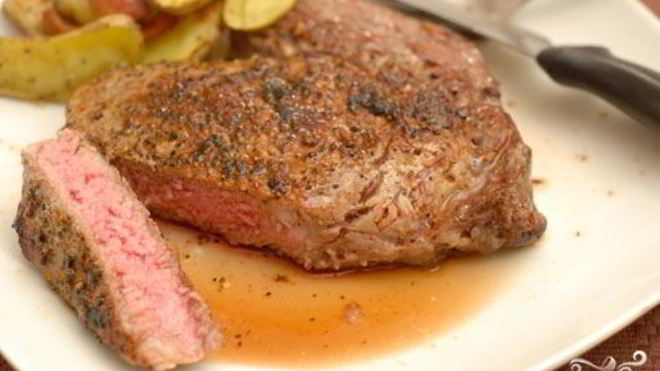 Рецепт Стейка из телятины на сковороде