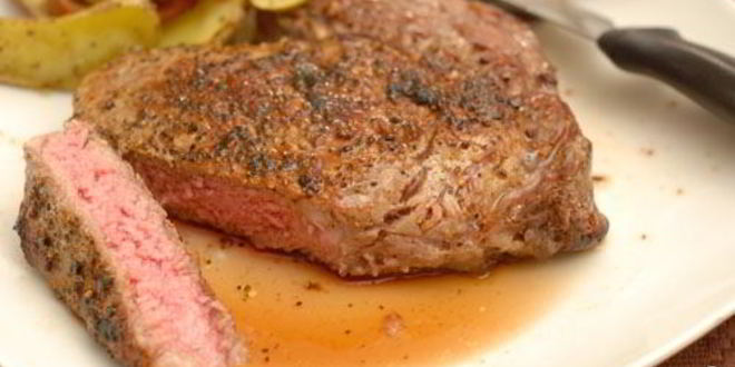 Рецепт стейка из телятины на сковороде