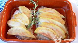 Рецепт Стейка из тунца с грушей