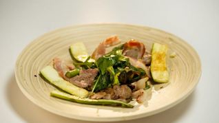 Рецепт Стейка рибай Каменный век