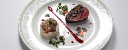 Шаг 7: стейка с черным трюфелем, фуа-гра и томленым корнем сельдерея