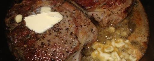 Шаг 5: стейка с салатом микс