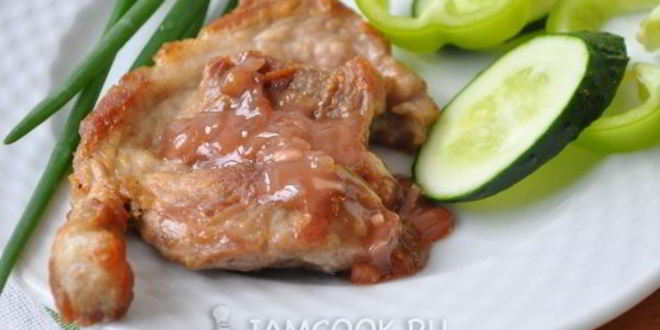 Рецепт стейка с соусом из красного вина