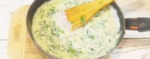 Шаг 9: стейка с томатным салатом и сливочным шпинатом