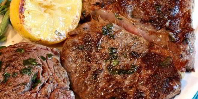 Рецепт стейка с цитрусами