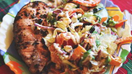 Рецепт Стейка семги с лаймом и травами