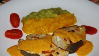 Рецепт Стейков-гриля из зубатки под сливочным соусом