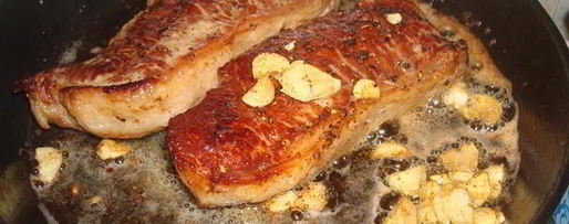 Шаг 17: стриплойна — стейка с зеленой фасолью