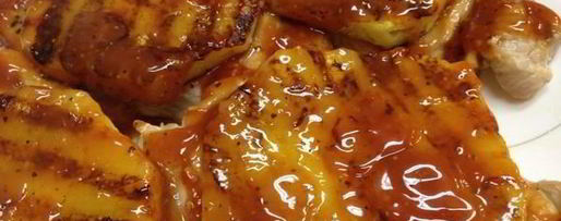 Шаг 6: свиного стейка-гриля с ананасом