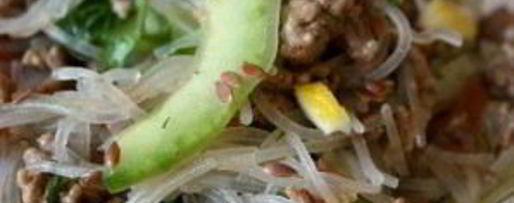 Шаг 5: стеклянной лапши с фаршем и овощами