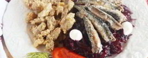 Шаг 3: свекольного гарнира с килечкой