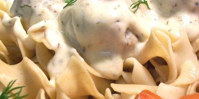 Рецепт датских тефтелей в сметанной подливке