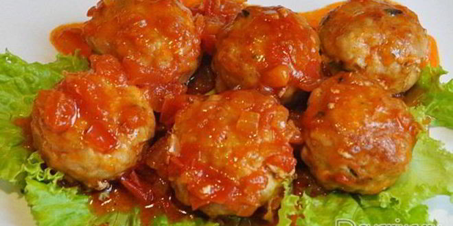 Рецепт острых тефтелек в томатном соусе