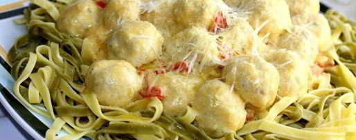 Шаг 7: пасты с куриными тефтелями под тыквенным соусом