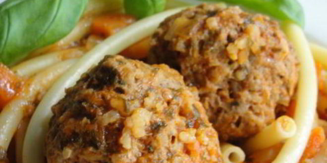 Рецепт пасты в соусе балканы и тефтели ежики