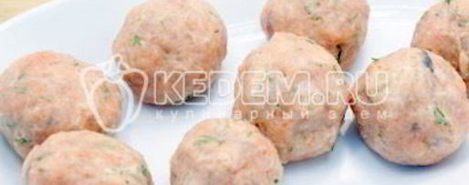 Шаг 4: рыбных тефтелей