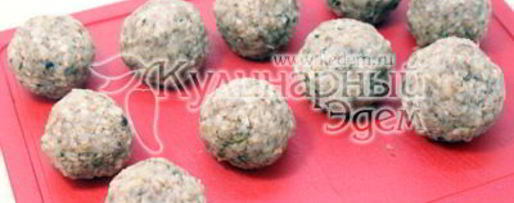 Шаг 3: тефтелей из гречки с грибами