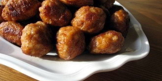 Рецепт тефтелей из куриного фарша с ветчиной