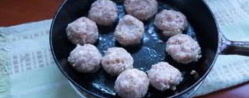 Шаг 5: тефтелей из свиного фарша