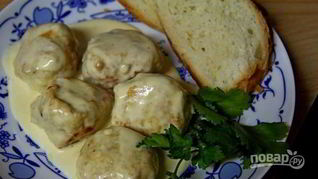 Рецепт Тефтелей куриных в сливочном соусе