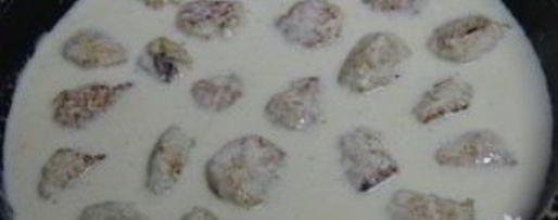 Шаг 4: тефтелей куриных в сливочном соусе