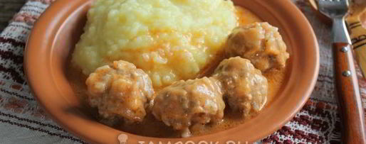 Шаг 11: тефтелей с рисом с подливкой в мультиварке