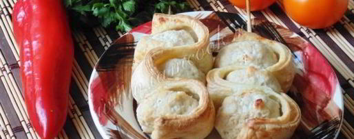 Шаг 7: тефтелей со слоеным тестом на шпажках