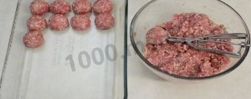 Шаг 1: тефтелей в сливочном соусе в духовке