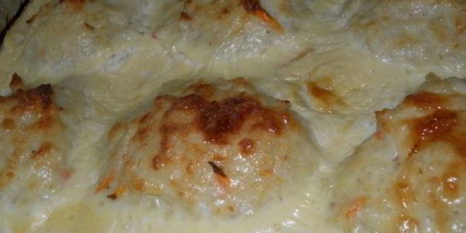 Рецепт тефтелей в сырном соусе