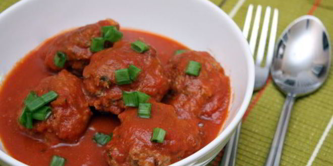 Рецепт тефтелей в томатном соусе с мятой