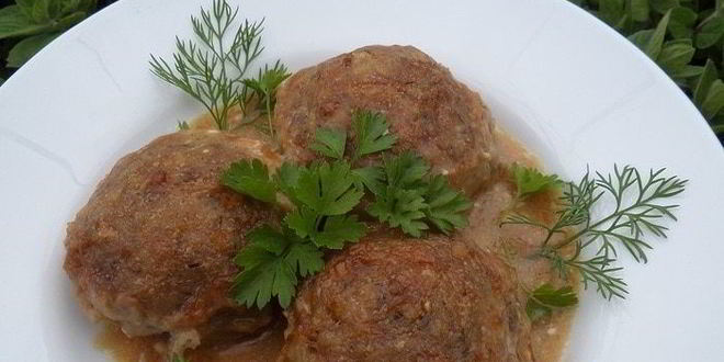 Рецепт запеченных рисово-рыбные тефтели