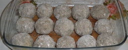 Шаг 13: запеченных рисово-рыбные тефтели