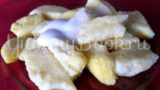 Рецепт Ленивых вареников с бананом