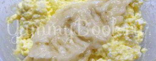 Шаг 2: ленивых вареников с бананом