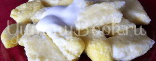 Шаг 6: ленивых вареников с бананом