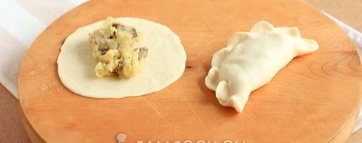 Шаг 14: постных вареников с картошкой и грибами