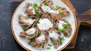 Рецепт Вареников изумрудный гребень с квашеной капустой