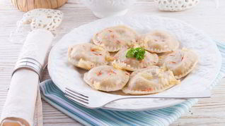 Рецепт Вареников с гречкой и грибами