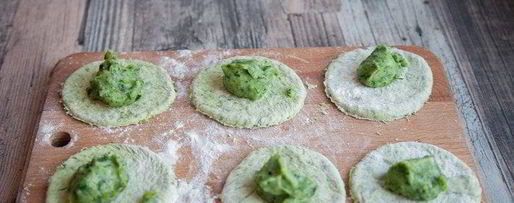 Шаг 8: вареников с картофелем и шпинатом