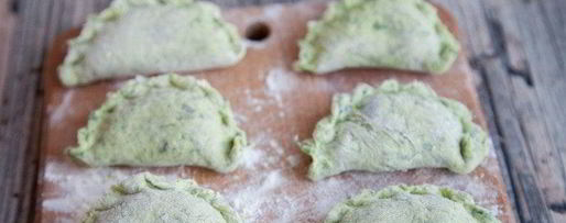 Шаг 9: вареников с картофелем и шпинатом